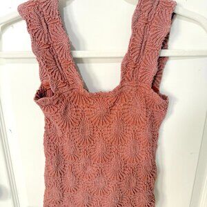 Free People Love Letter Cami by Intimately - XS/S - Rose Sienna